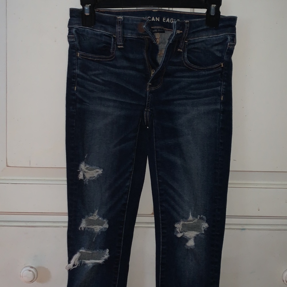 American Eagle Ripped Jegging Size 2 - Picture 4 of 4
